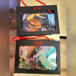 Art by Dolcezza floaty Artistic flair on these scarfs.